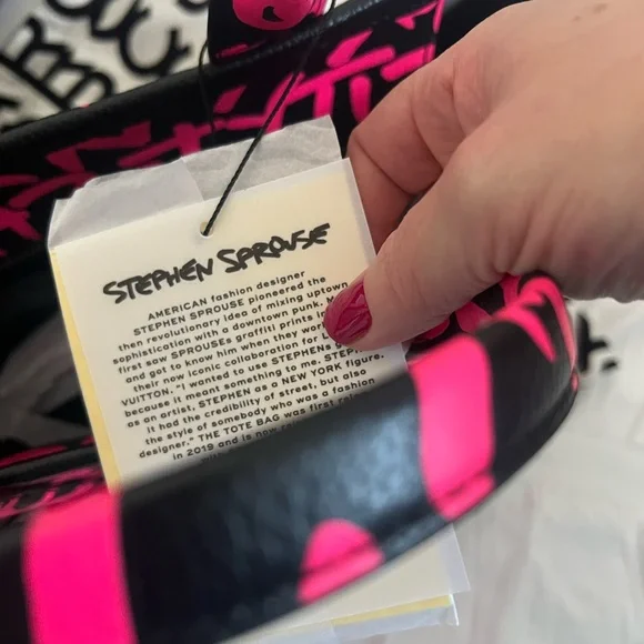 Marc Jacobs Stephen Sprouse leather tote bag NWT - Picture 6 of 11